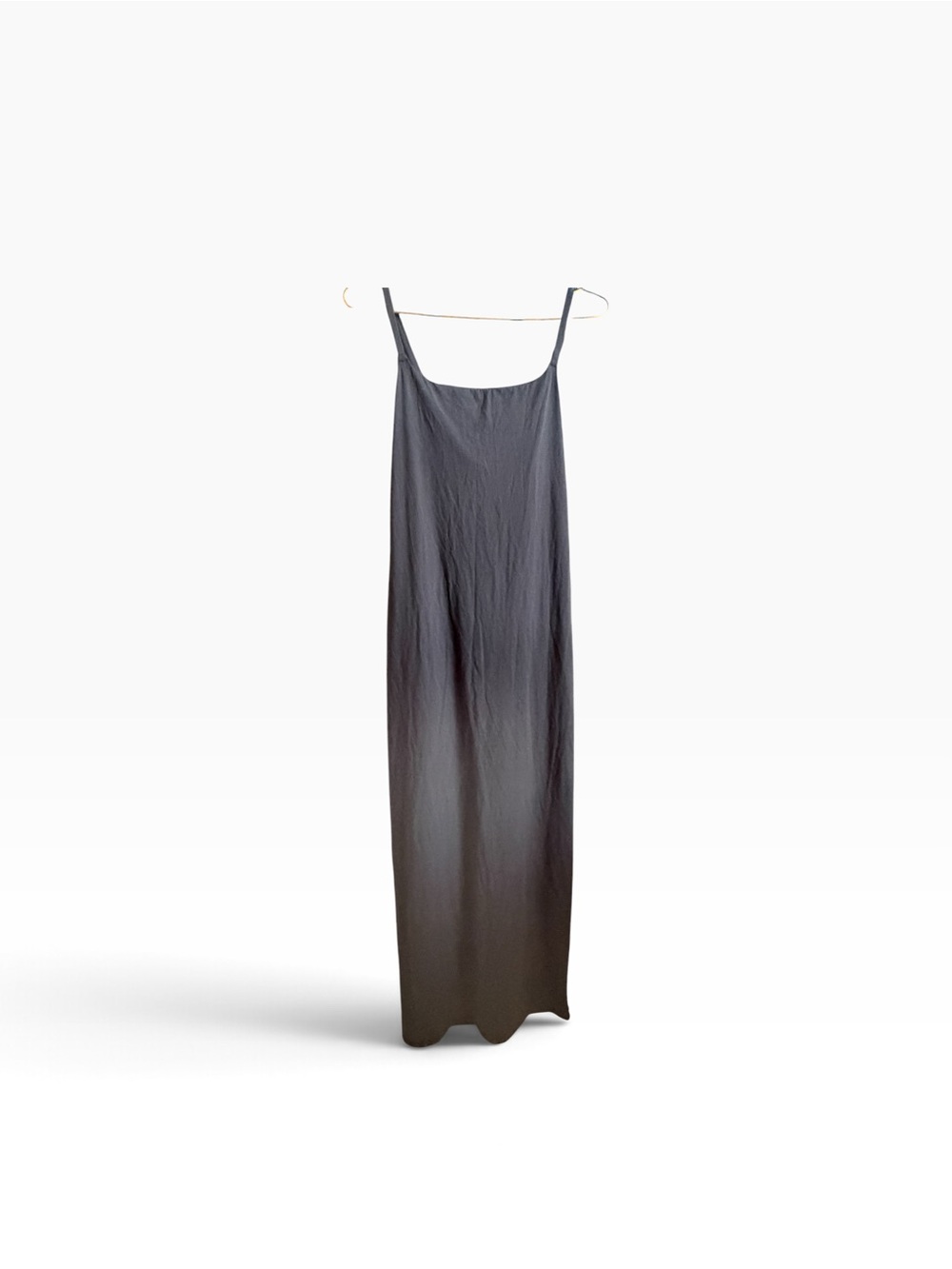 SKIMS Fits Everybody Maternity Long Slip Maxi Dress Onyx Black Small NWT